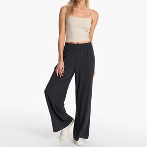 Vuori black wide leg villa pant
